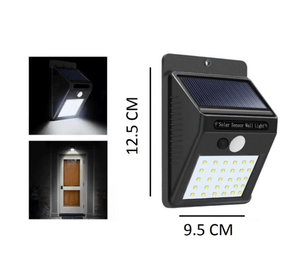 4 Lamparas Panel Solar 30 leds sensor