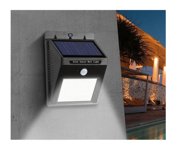 4 Lamparas Panel Solar 30 leds sensor - Imagen 2